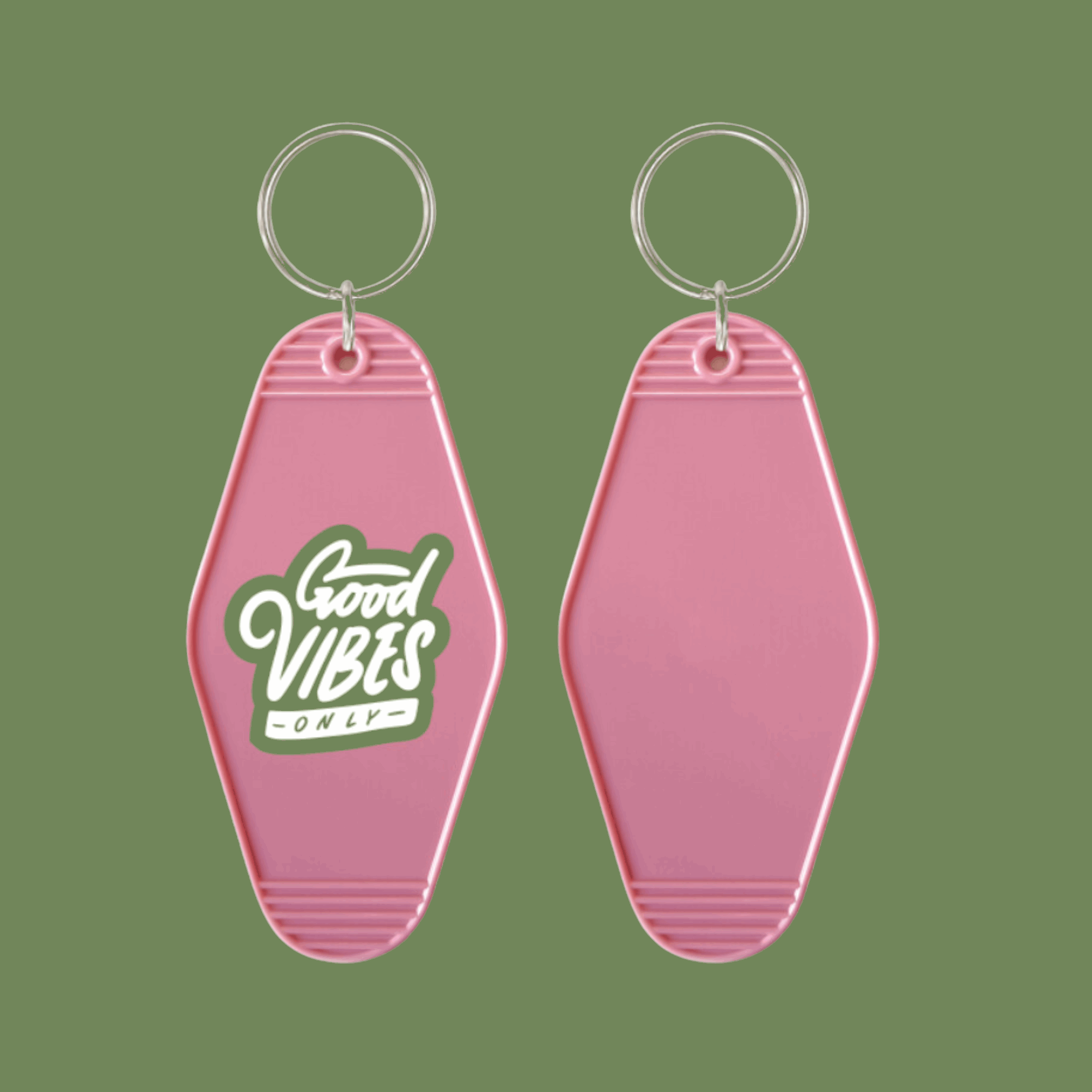 Good Vibes Retro Keychain