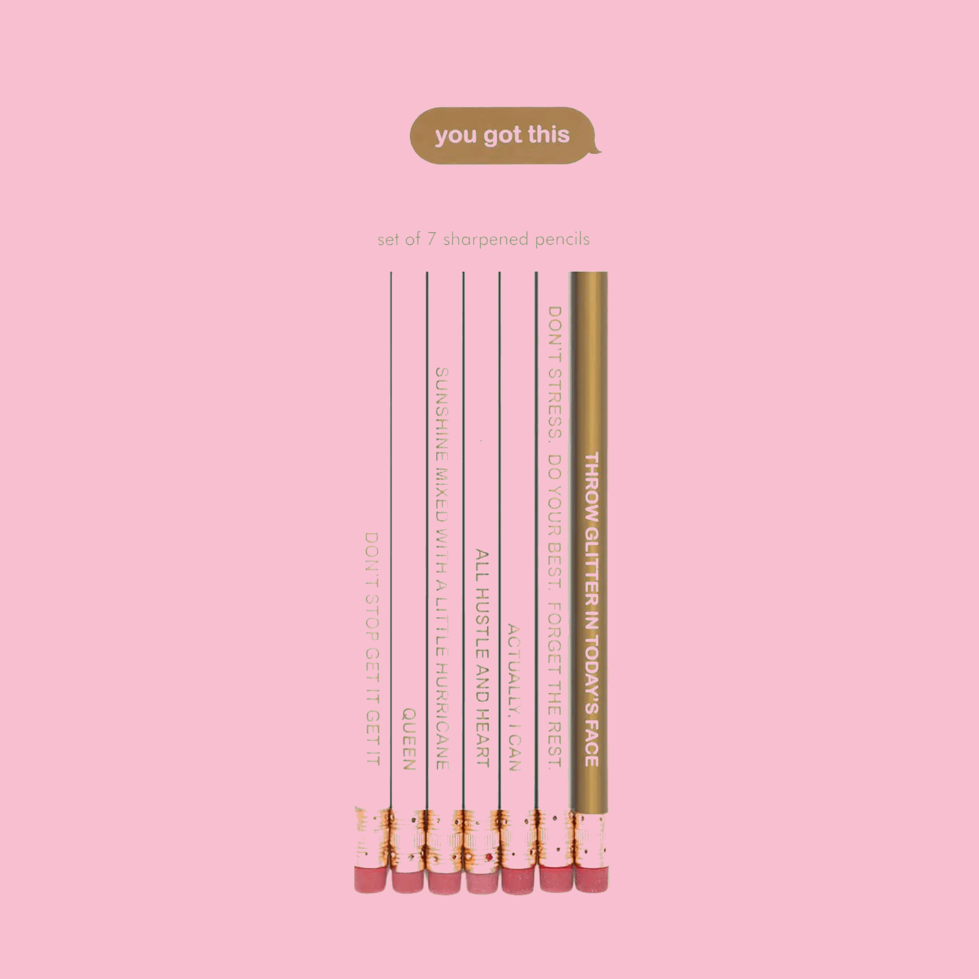 You Got This Pencil Set