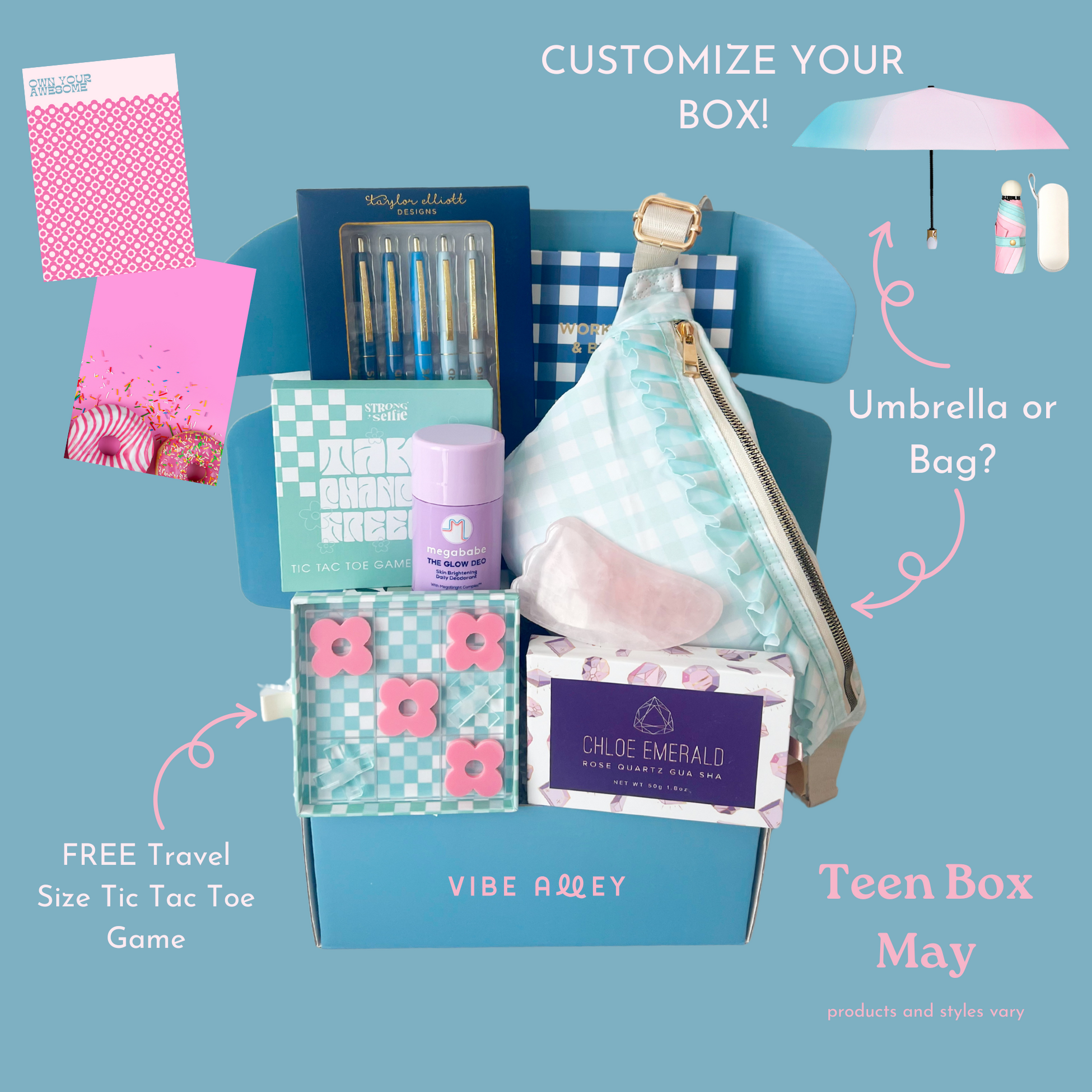 Monthly Gift Boxes For Girls 7-18 | Trendy Gifts She'll Love! – Vibe Alley